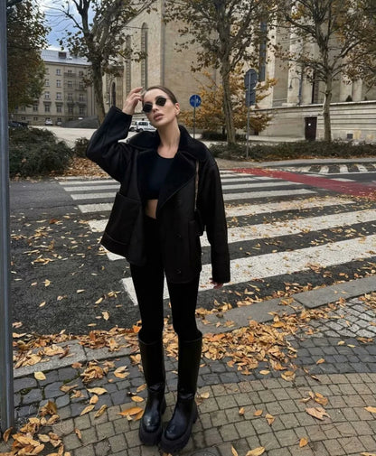 Bold & Warm: Double-Sided Fall Coat