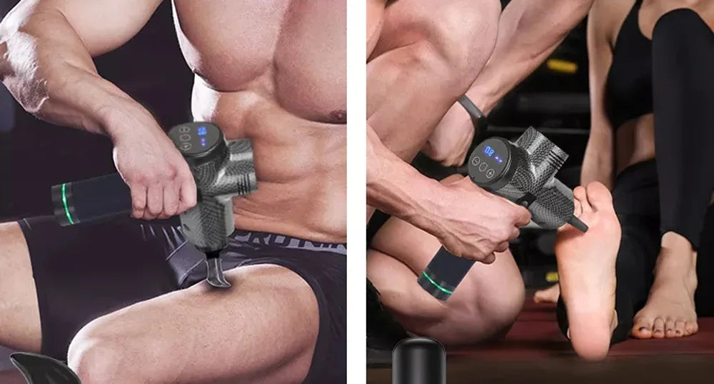 Fascial Massage Gun Electric Percussion Pistol for Deep Tissue Muscle Relaxation & Pain Relief - Ultra Shoppings