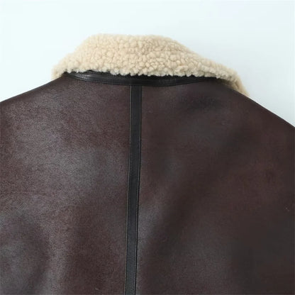 2025 Cozy Luxe: Double-Sided Fleece Lapel Jacket