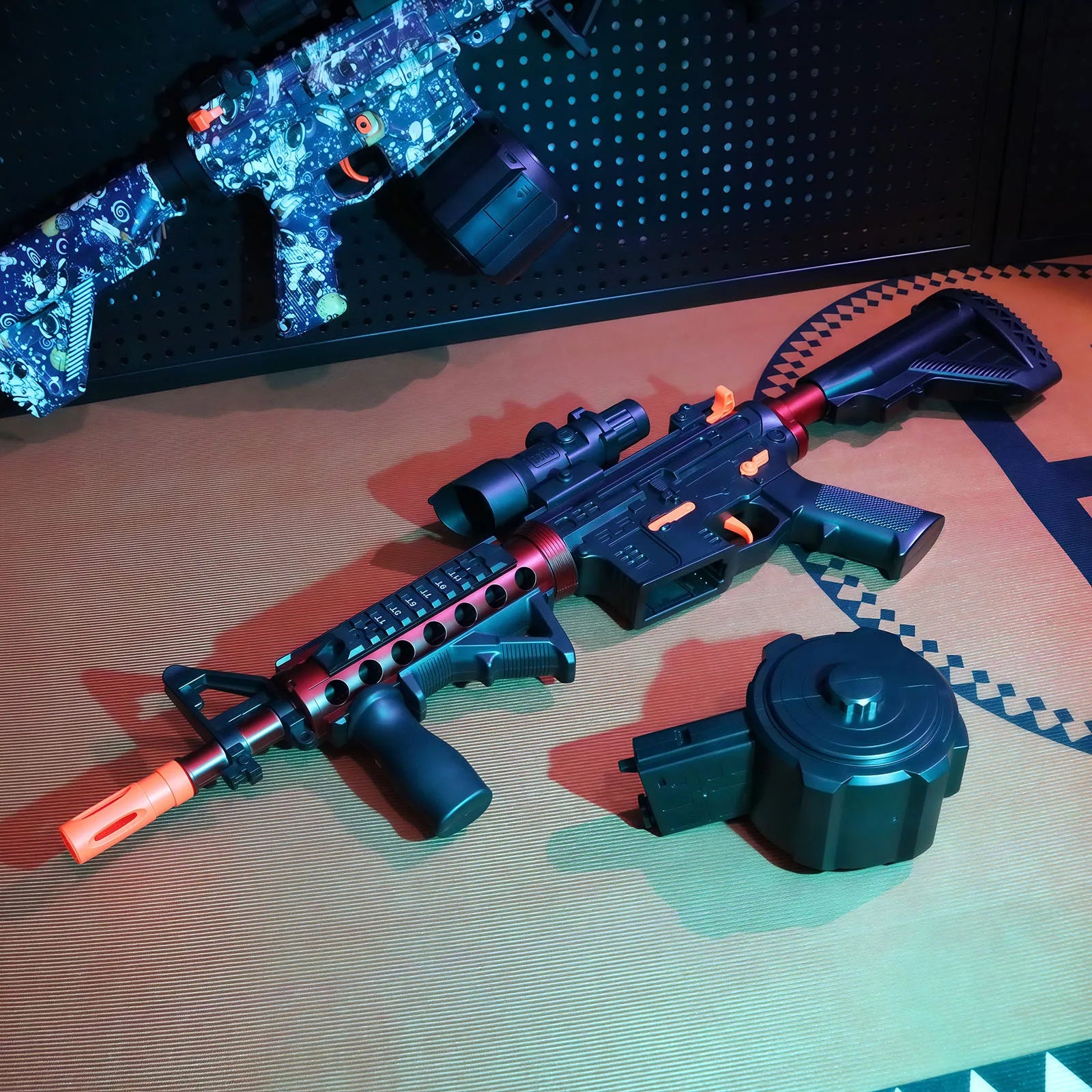 Ultra Shoppings high-performance water gel ball blaster toy gun for safe outdoor fun, shown with water gel bullets.