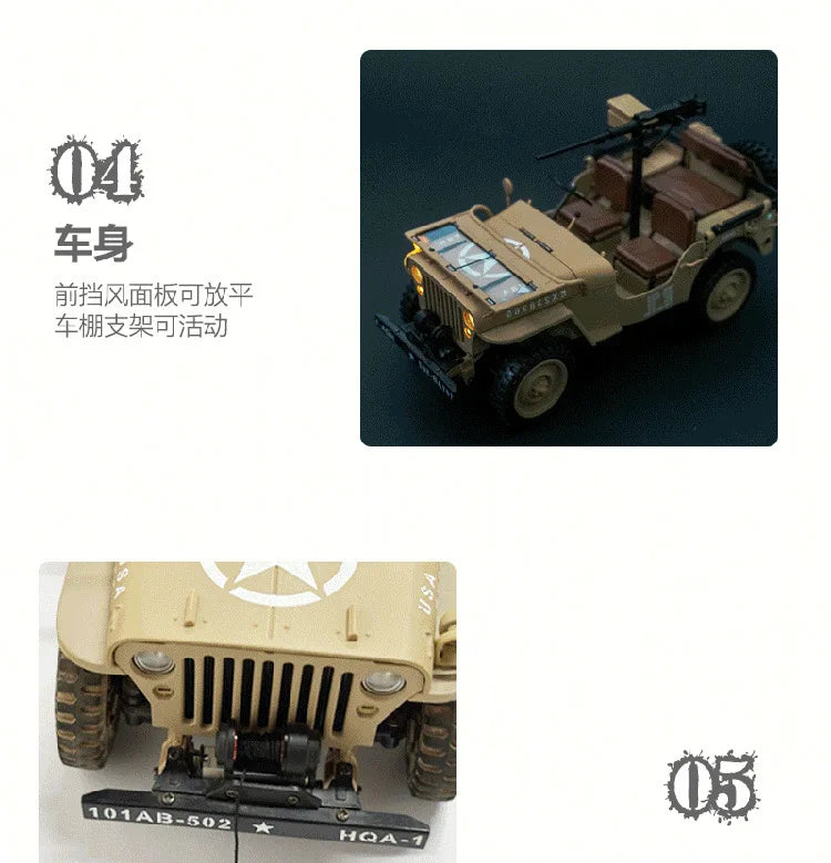 1:14 RC Military Car – HG4-58 4WD Electric Off-Road Model
