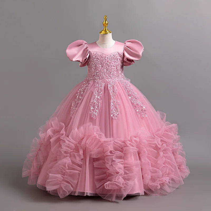 Beautiful Embroidered Dress for Girls 4–12 Years