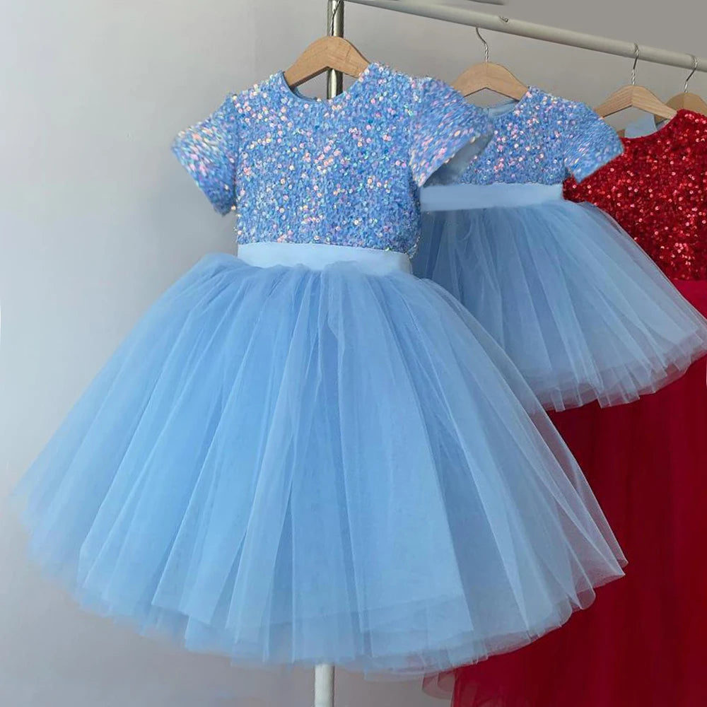 Princess Girls’ Sequined Bow Dress – Birthday