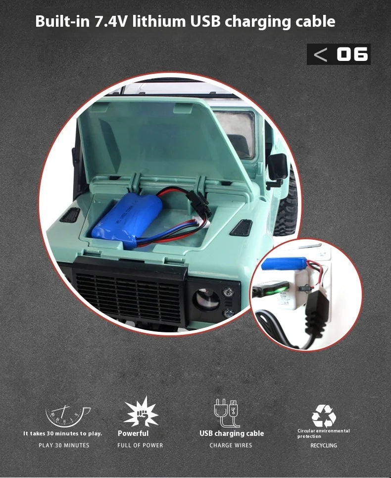 1:12 MN90 RC Car – Off-Road Vehicle for Boys & Men Gift