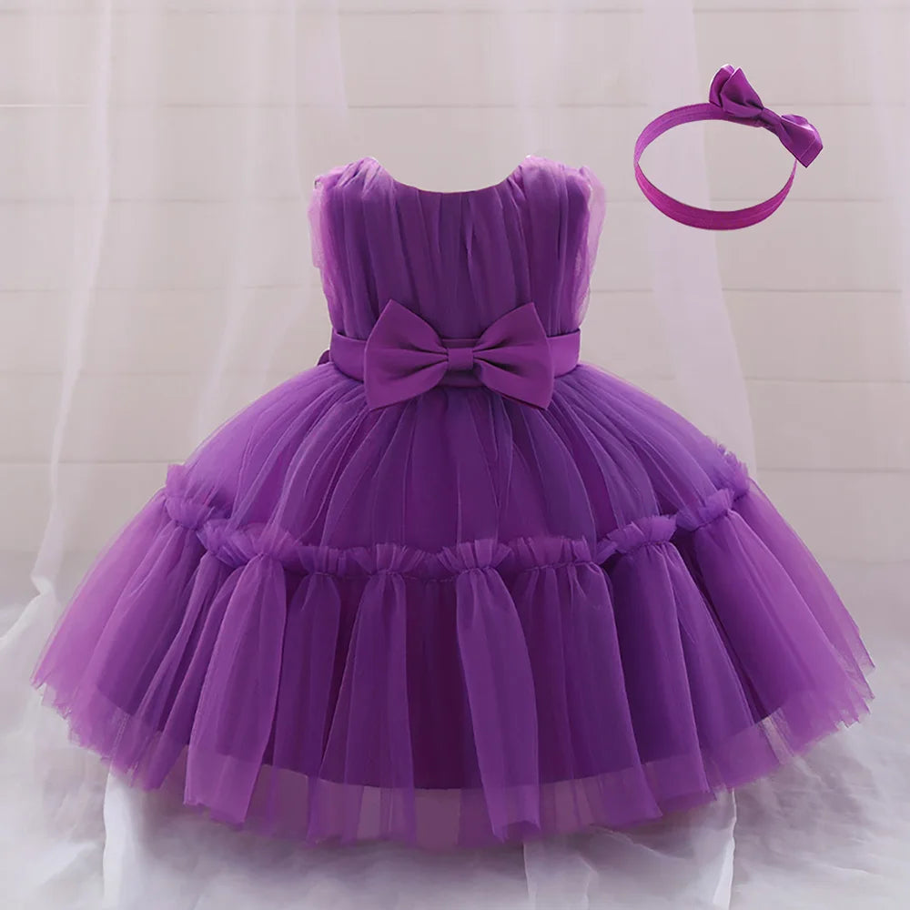 Baby Girl 1st Birthday Dress – Tulle Princess Gown