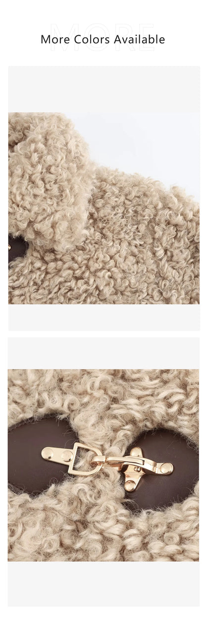 Chic Flip Collar Winter Jacket for Women