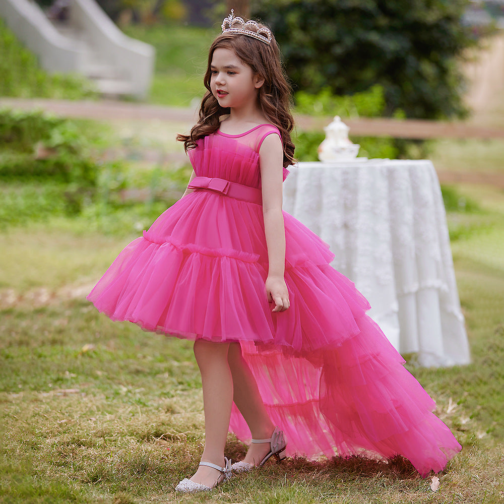 Elegant Girls Party Dress – Trailing Evening Gown