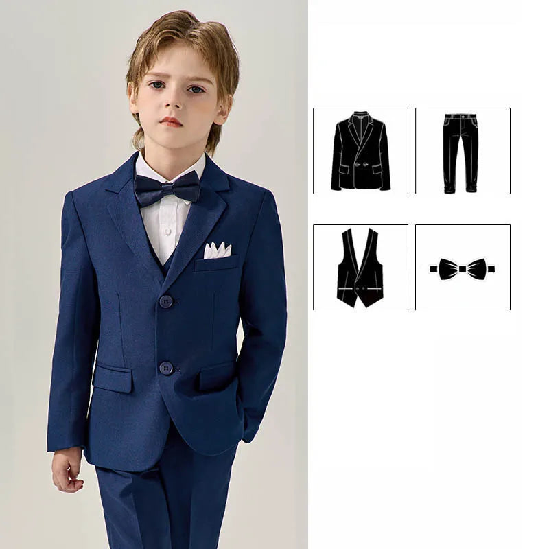 Boys’ Stylish Formal Wear – Green Blazer Set for Special Occasions