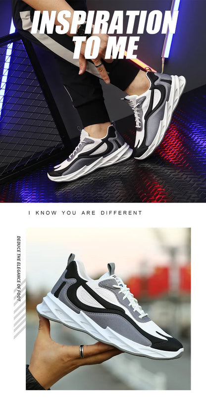 2024 Men's Breathable Casual Shoes – Stylish & Sporty Korean Fashion