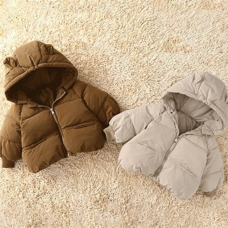 Warm Hooded Kids’ Winter Coat – Thick & Cozy