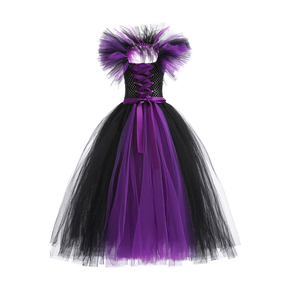 Luxury Halloween Costume – Girls Evil Role Dress