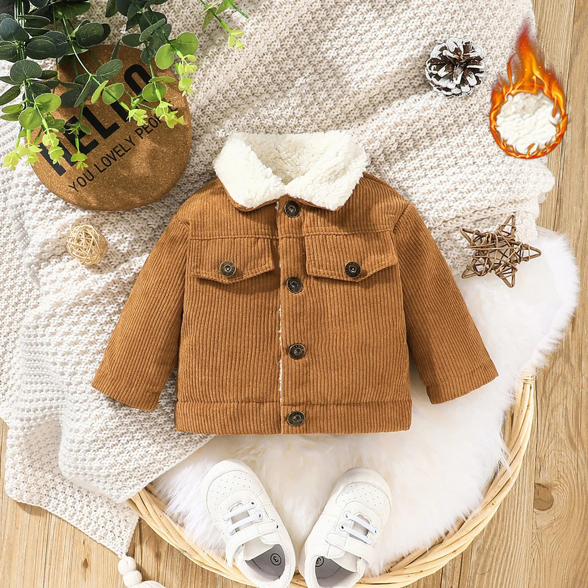 Casual Baby Winter Outwear – Long Sleeve Style