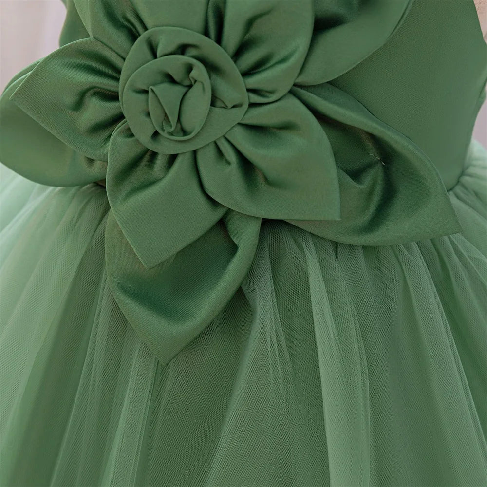 1st Birthday Fluffy Princess Dress for Girls