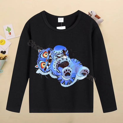 Kpop Demon Hunters Kids T-Shirt – Kawaii Cartoon Long Sleeve Top