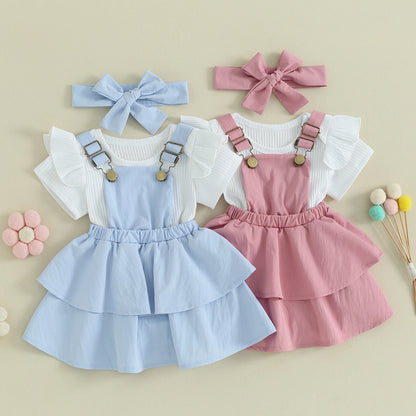 Sweet Baby Girl Summer Clothing Set 3Pcs