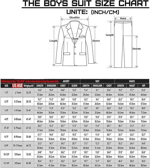 Boys’ Multi-Occasion 5-Piece Suit – Formal Event & Performance Wear