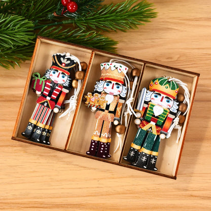 Christmas Nutcracker Soldier Wooden Pendant - Holiday Tree Ornament & 2025 New Year Gift