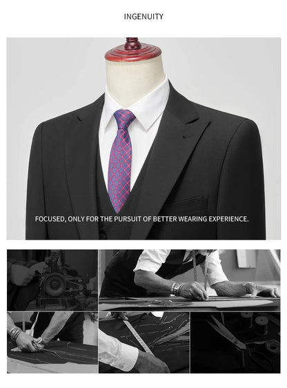 Groom & Business Wear – Italian Slim Gentleman Suit Blazer