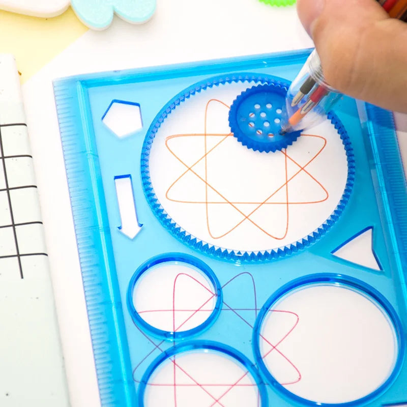 Geometry Spirograph Stencil Set – Creative Art & Craft Toy for Kids