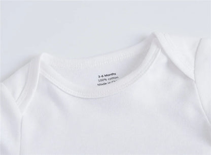 Short Sleeve Baby Bodysuit – Soft Cotton (0–24M)