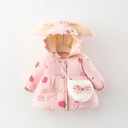 Toddler & Kids Bunny Ear Winter Outerwear