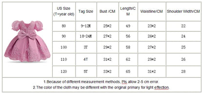 Kids’ Formal Embroidered Dress – Vintage Style Birthday