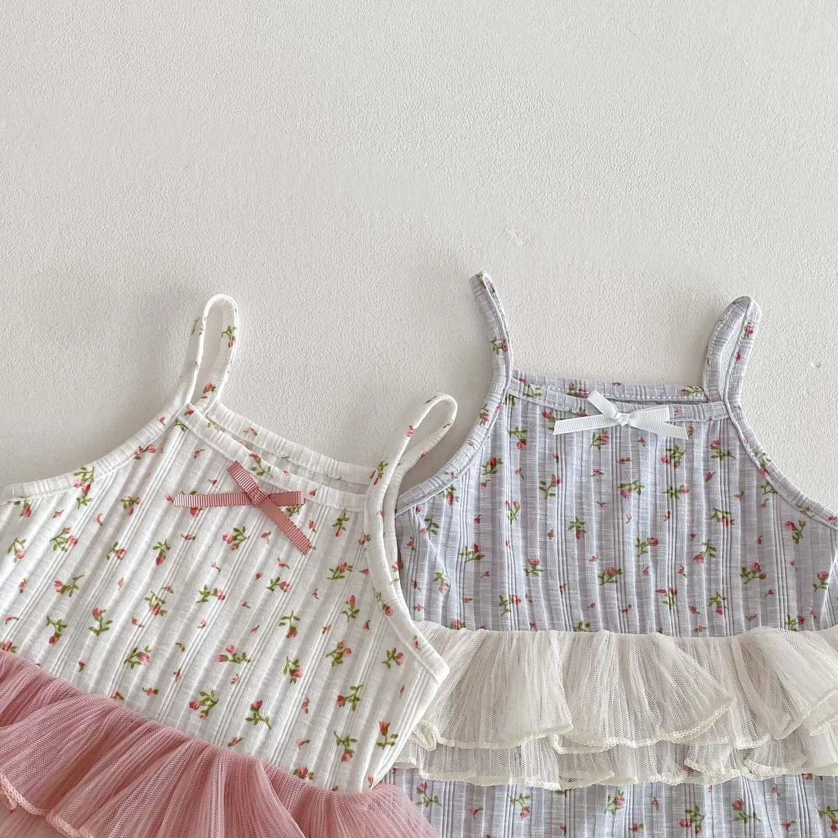 Baby Girl Floral Lace Romper Summer Outfit