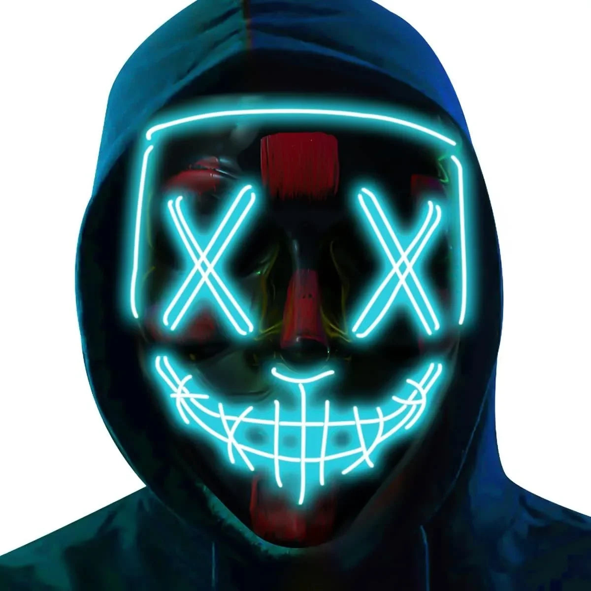 Halloween LED Mask – Poptrend Light-Up Scary Costume Accessory