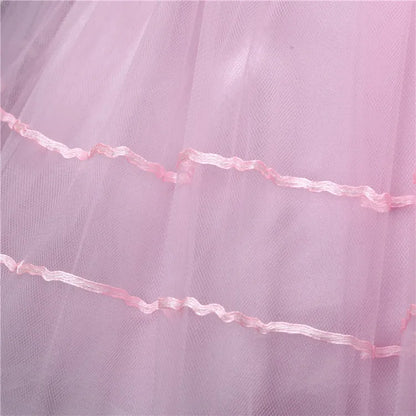 Elegant Mesh Skirt Dress for Girls – Wedding & Party