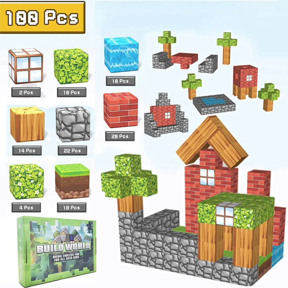 192PCS Magnetic Building Blocks: STEM Educational Construction Toy Set