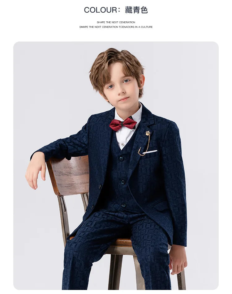 Classic Gray Suit for Boys – 1–14Y Formal & Performance Set