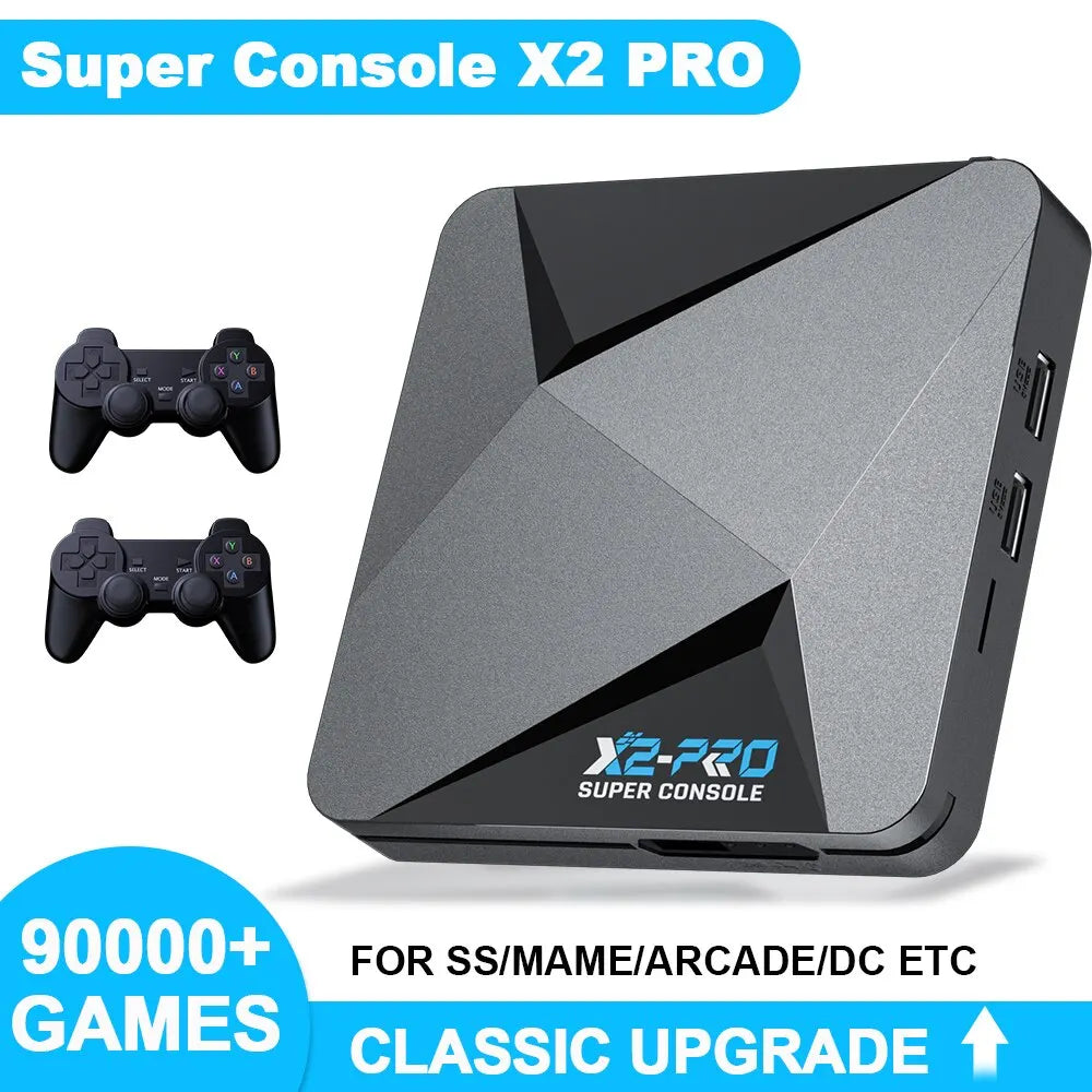 Super Console X2 Pro: Retro Game Box with 90,000+ Games & Gamepad