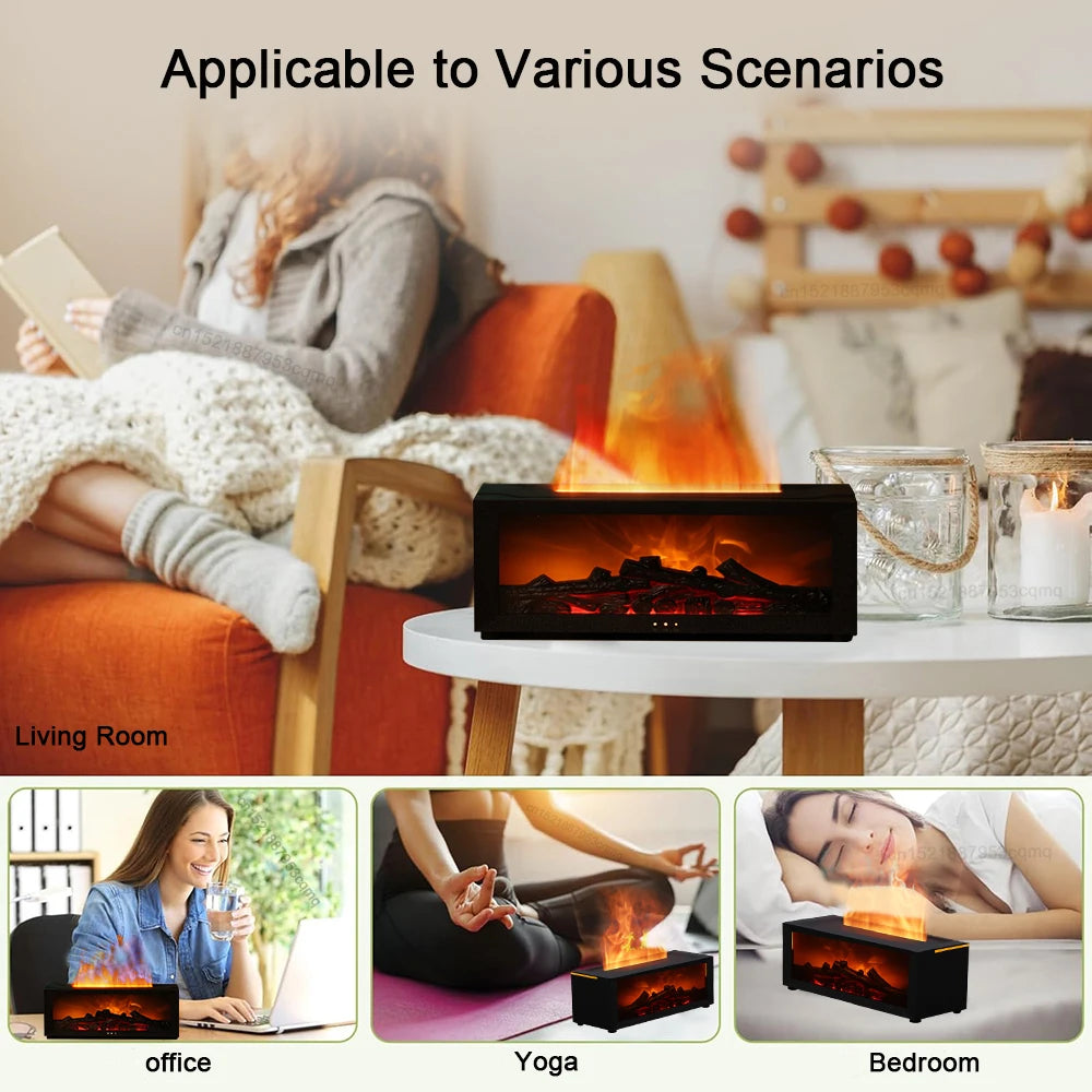 Flame Aroma Humidifier: Stylish, Soothing, Smart