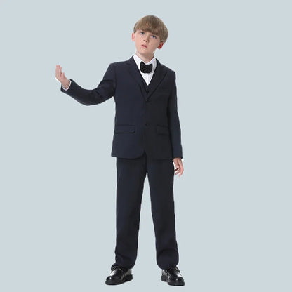Classic Boys’ Blue Wedding Suit – 3-Piece Formal Party Set