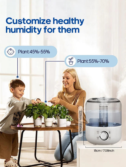 3L Air Humidifier & Aroma Diffuser – Large Capacity with Remote & Timer