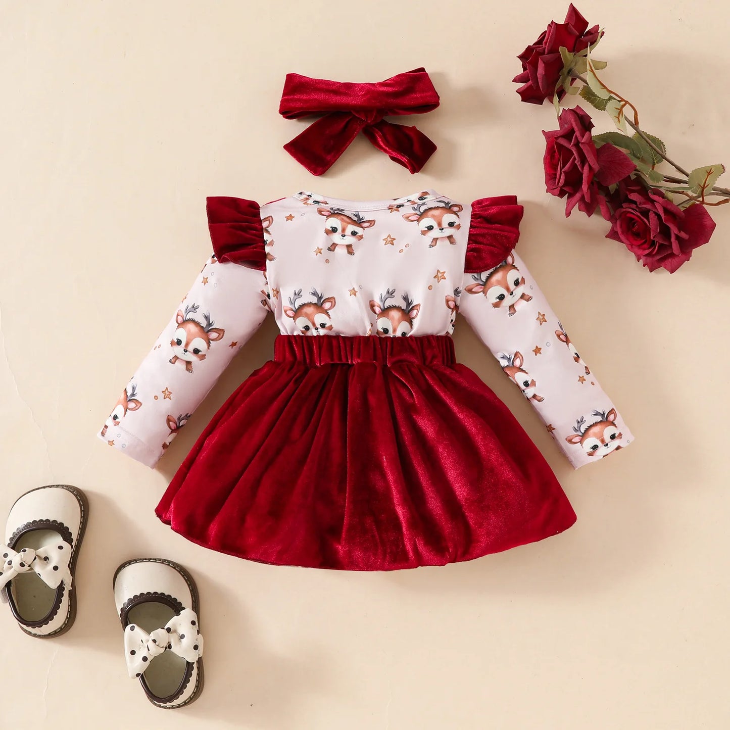 Cute Baby Girl Christmas Party Dress for Infants