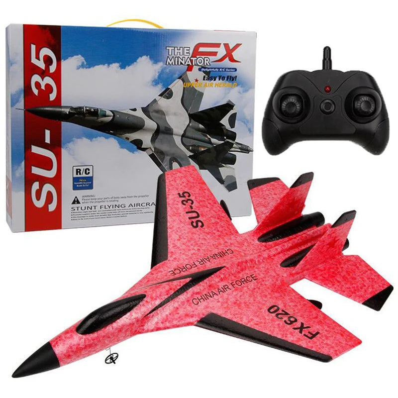 2.4G RC Foam Aircraft SU-35 – Fighter Jet Glider Toy for Kids