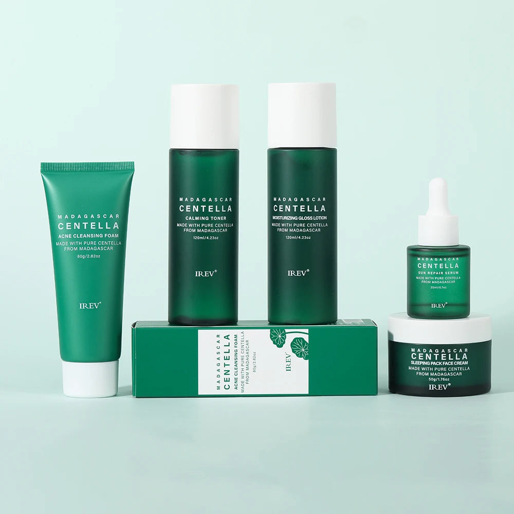 Centella Radiance: Complete Korean Skin Care Set for Youthful Glow