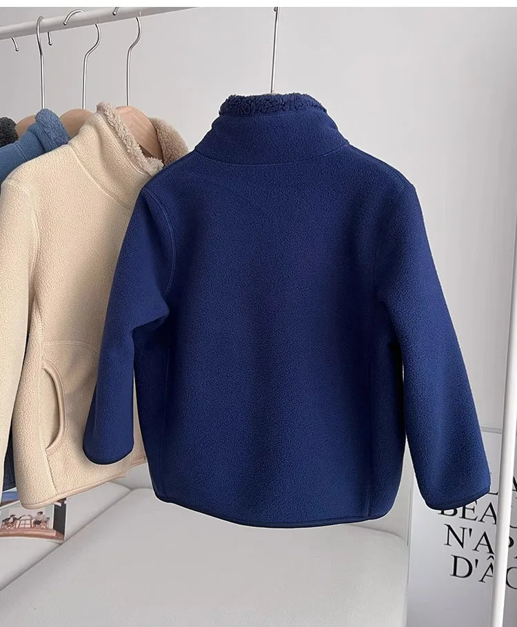 Thick Zipper Sweater for Boys & Girls – Cozy Style
