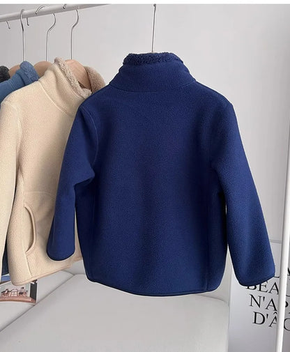 Thick Zipper Sweater for Boys & Girls – Cozy Style