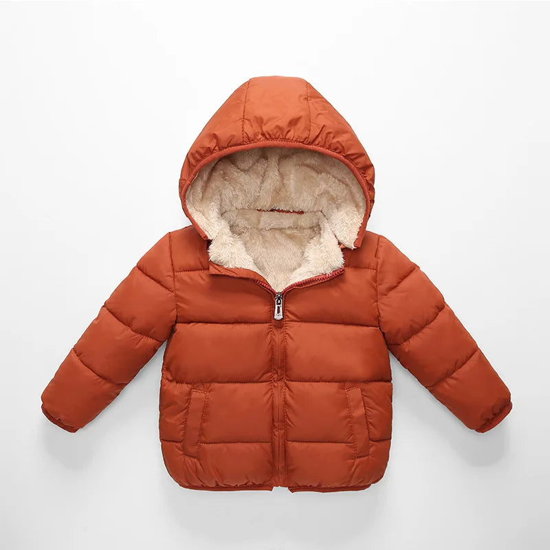 Plush Warm Outerwear – Boys & Girls Winter Jacket