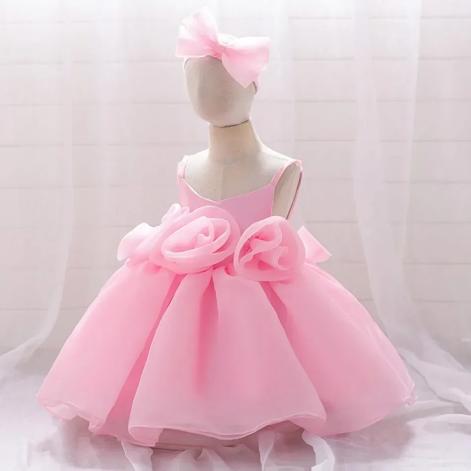 Kids Wedding Dress – Sleeveless Flower Girl Gown