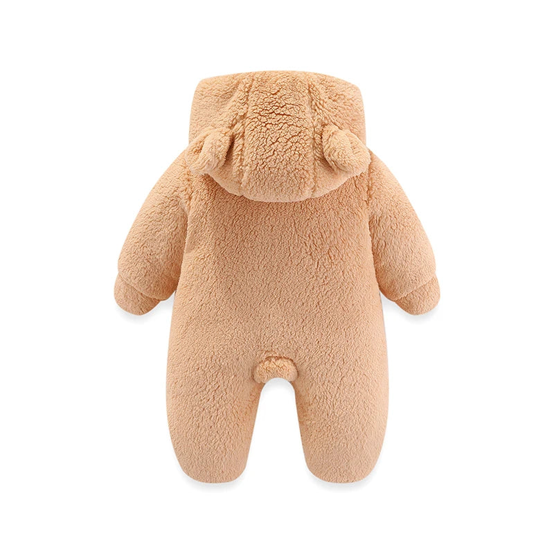 Newborn Winter Romper – Warm & Hooded Jumpsuit