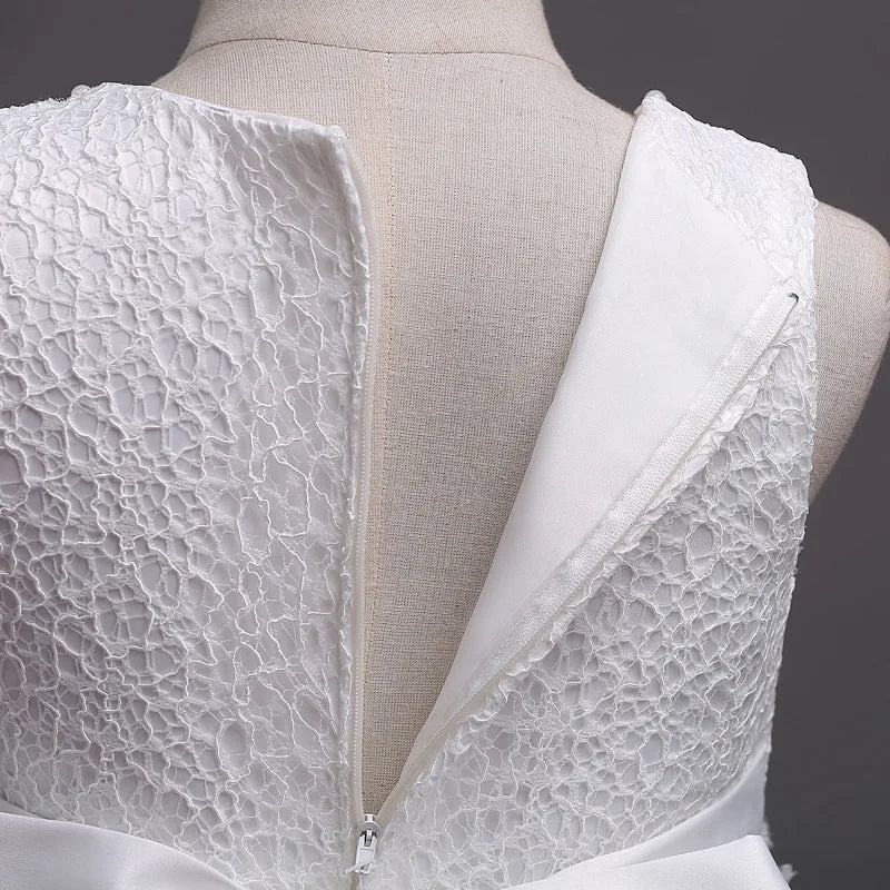 Pearl-Embellished Baby Dress – Formal Pageant Gown