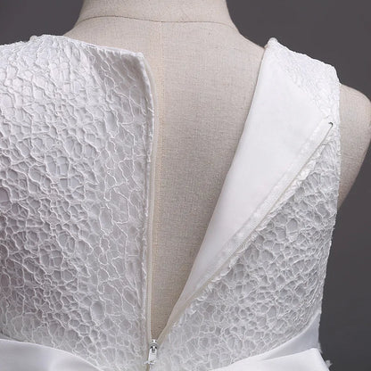 Pearl-Embellished Baby Dress – Formal Pageant Gown