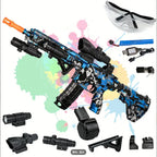 Ultra Shoppings high-speed 7.4V electric M4 gel ball ejector toy rifle for outdoor play, fully assembled and ready for use.