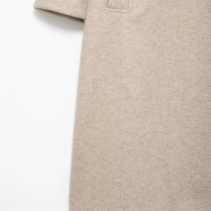 Autumn Chic Double-Breasted Lapel Coat