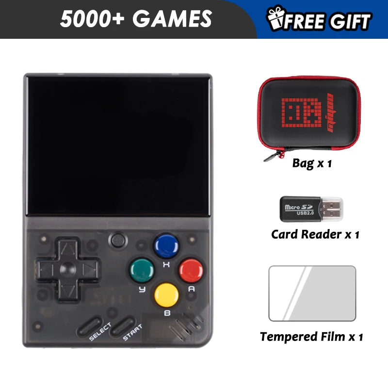 Mini V4 Handheld Retro Console: 2.8'' IPS, 2000mAh, Linux Gaming