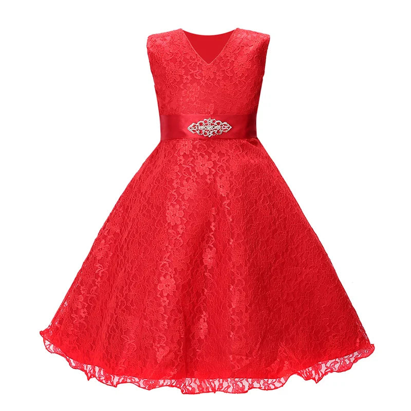 Elegant Mesh Skirt Dress for Girls – Wedding & Party
