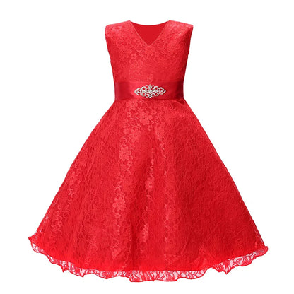 Elegant Mesh Skirt Dress for Girls – Wedding & Party
